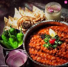 خوراک لوبیا و قارچ