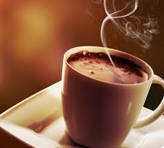 بار گرم با قهوه